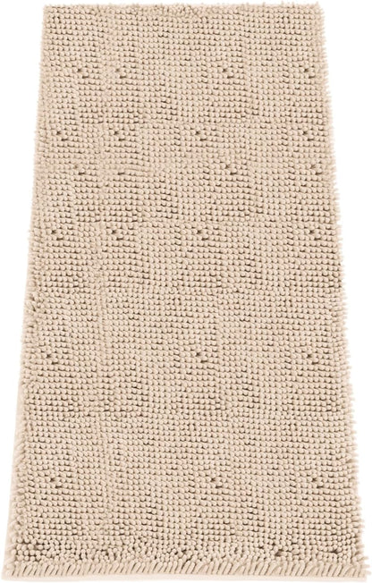 Absorbent Dog Door Mat for Muddy Paws, 60" x 24" Chenille Indoor Mats for Entryway, Trap Dirt Front Door Mat Indoor Entrance Washable Non Slip Soft