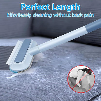 4 in 1 Pet Hair Removal Tool, Multifunctional Pet Hair Remover, Cat and Dog Hair Remover Brush Reusable with 23in Long Handle for Furniture, Couch, Carpet, Clothes