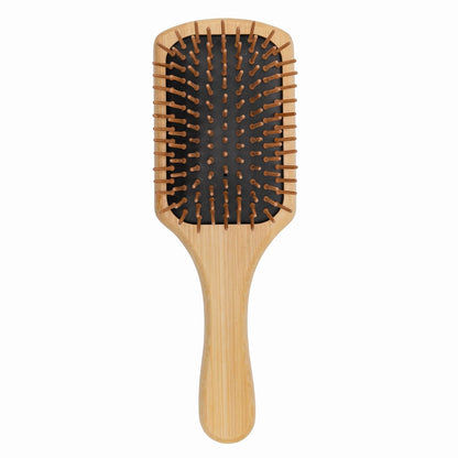 Doggy Style Bamboo Dog Brush for Medium and Large Dogs, Deshedding and Detangling Pet Grooming Brush with Pin Bristles, Ergonomic Handle, Rubber Cushion, Plastic-Free 9.5 Inch