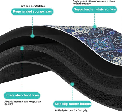 Pet Feeding Mat for Floors Waterproof Dog Mat for Food and Water Absorbent Quick Dry Non Slip mat for Cat Bowls