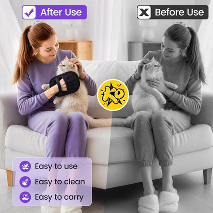 Pet Hair Removal Glove for Dogs and Cats, Five-Finger Magic Brush for Laundry, Couch, Carpet, Clothes, Car Seat