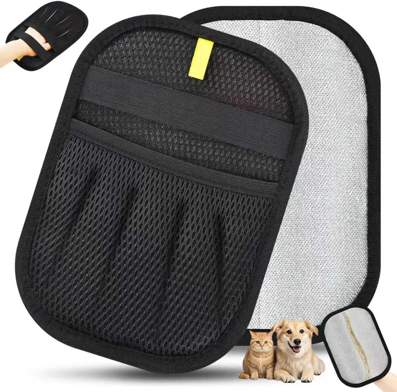 1 Pcs Pet Hair Removal Gloves Brush, Reusable Cat Dog Electrostatic Hair Remover Grooming Glove Tool