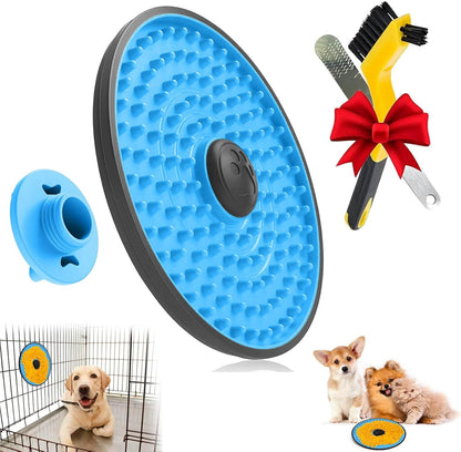 Lick Mat for Dogs, Dog Crate Lick Pads Slow Feeder, Lick Pad Crate Training Toy Crate Lick Plate,Very Suitable Peanut Butter, Treats Yogurt, Bolognese, for Boredom Relief Licking Pad