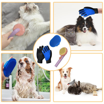 Cat Grooming Glove Brush,Pet Hair Remover Tool,Reusable Dog Hair Fur Remover for Carpet,Furniture,Couch,Clothes,Eco-Friendly and High efficiency