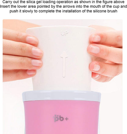Dog Paw Cleaner, Paw Washer Detachable Pet Feet Cleaner Rotating Dog Portable Feet Cleaning Cup Portable Dog Foot Washer Accessory(Blue)