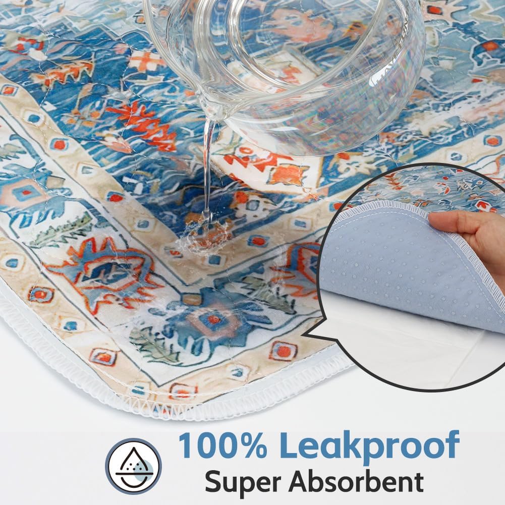 Washable Pee Pads for Dogs, 2 Pack Reusable Puppy Training Pads 40"x26" Super Absorbent Waterproof Dog Training Pads, Non-Slip Potty Pads, Whelping Pads Litter Mat