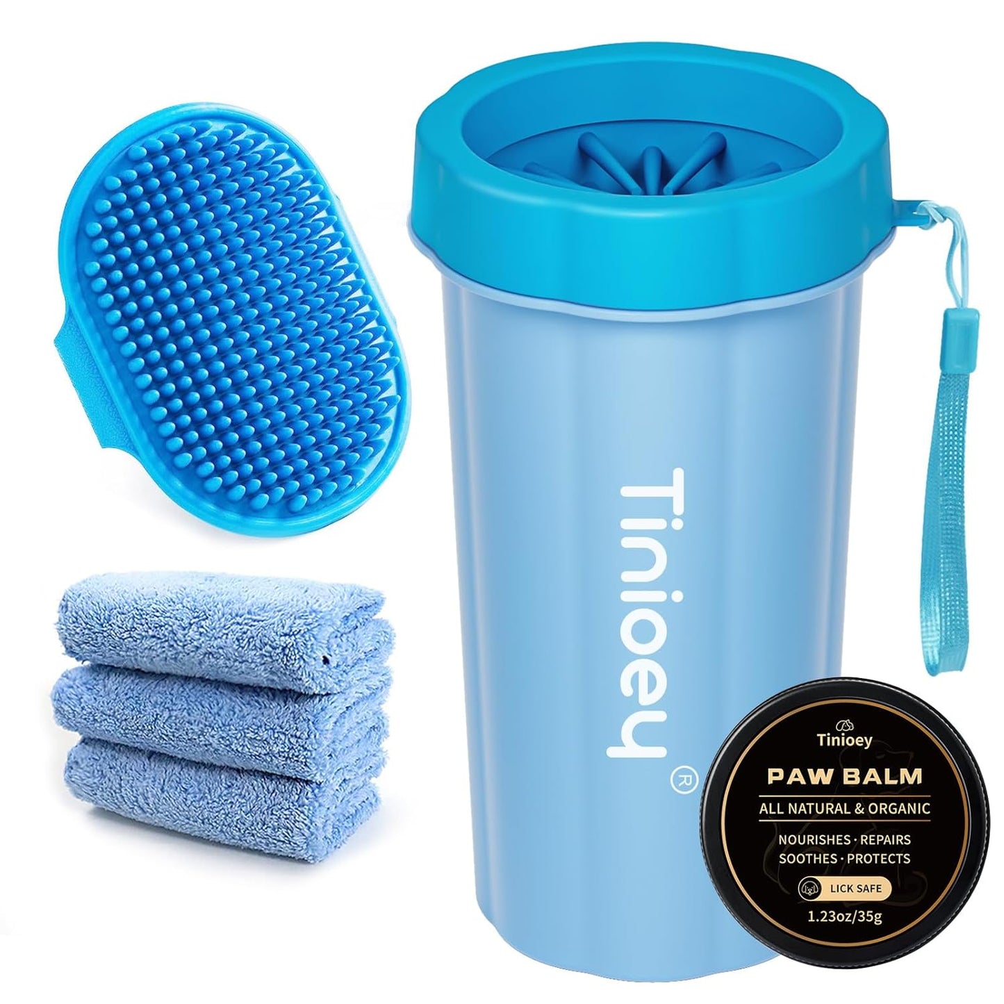 Dog Paw Cleaner for Small Dogs, Dog Paw Washer, Muddy Paw Cleaner, Pet Foot Cleaner, Dog Paw Protector Kit
