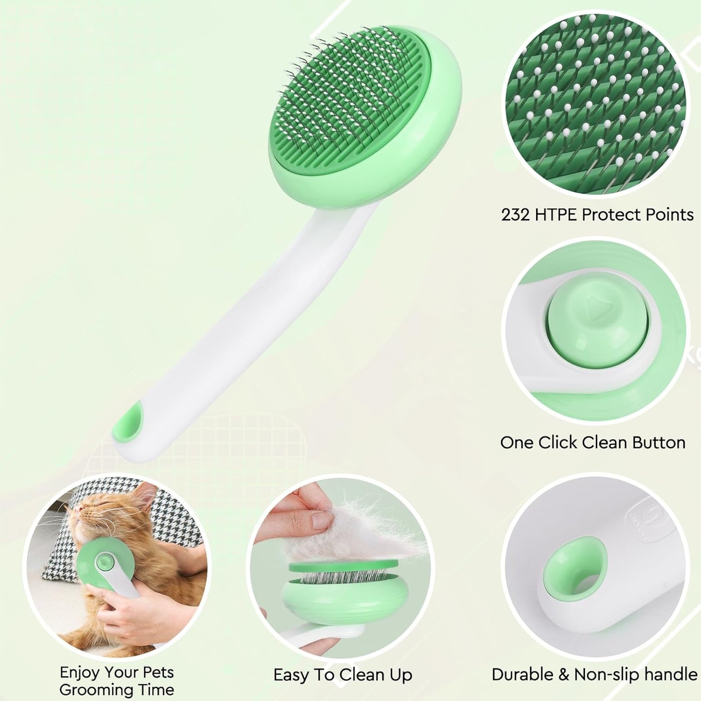 Cat Grooming Glove Brush,Pet Hair Remover Tool,Reusable Dog Hair Fur Remover for Carpet,Furniture,Couch,Clothes,Eco-Friendly and High efficiency