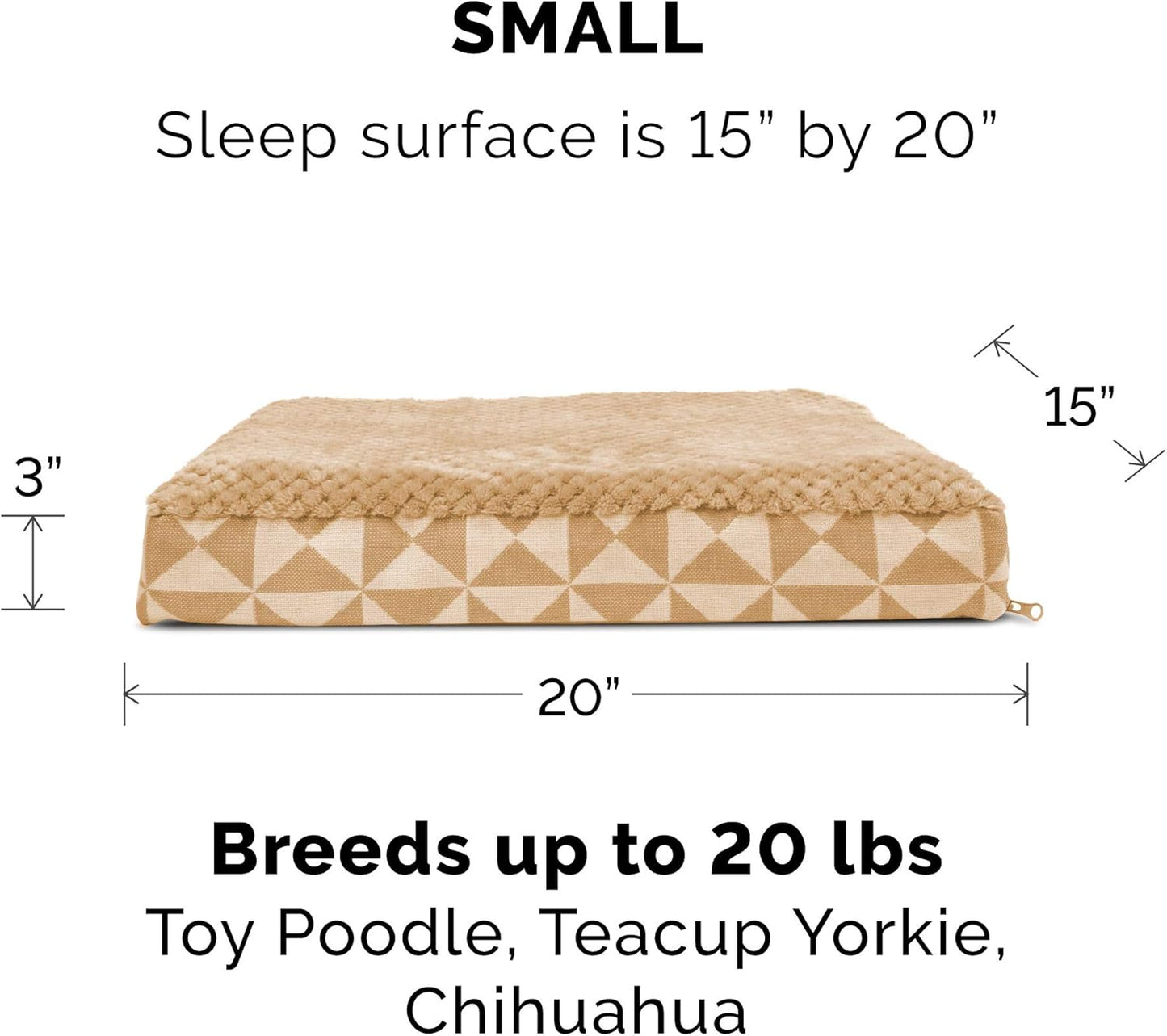 Furhaven Replacement Dog Bed Cover Ultra Plush Faux Fur & Suede Mattress, Machine Washable - Gray, Large