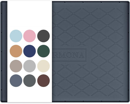 URMONA Under Sink Mat for Kitchen Waterproof, 34" x 22" Silicone Under Sink Mat for Shelf Liner Organizer, Cabinet Sink Protector Under Sink Liner for Bottom Kitchen, Bathroom(Light Grey)