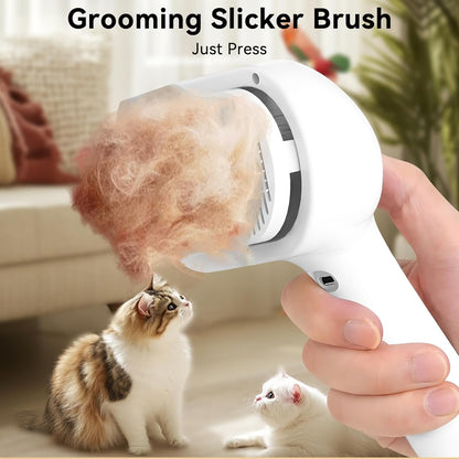 Pet Steam Brush for Dog Cat Haired Brush for Long Short Coats Shedding Fresh fur Shower Brushes Pet Spray Slicker Comb Grooming Rechargeable with Water Cleaning