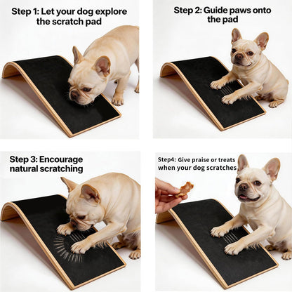 Dog Scratch Board with Mini Dog Nail File Board, Curved Dog Nail Scratch Board Set for Easy Dog Nail Trimming, Alternative to Dog Nail Clippers and Dog Nail Grinders