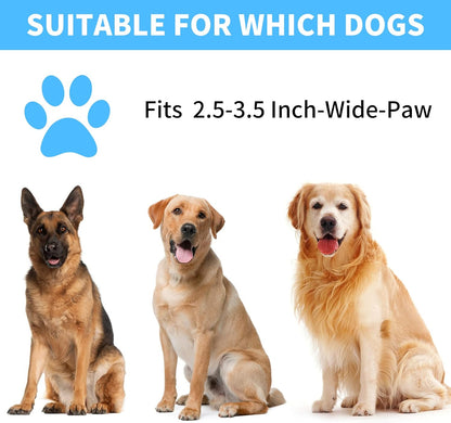 Professional 7 in 1 Dog Paw Cleaner for Dogs & Cats - Includes 1 Portable Paw Washer, 1 Bath Brush, 2 Dog Toothbrushes and 3 Absorbent Towels Note: Fits Paws up to 2 Inches Wide (Small, Blue)