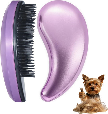 Small Dog Brush- Grooming Tool for Teddy, Yorkies, Maltese, Shih Tzu, Chihuahua - Puppy Hair Brush (Blue)