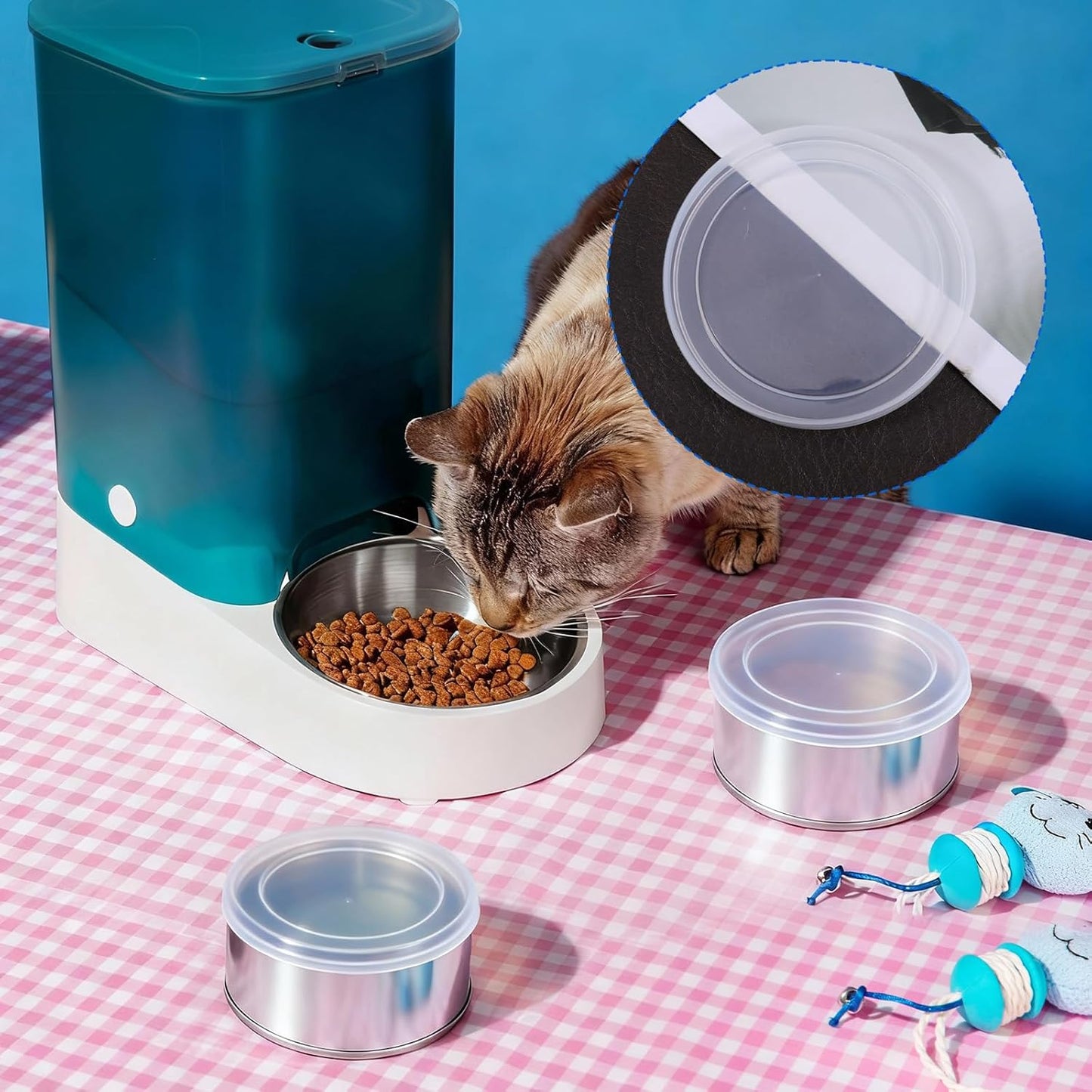 8 PCS Dog Food Can Covers Lids, 75 mm Reusable Pet Food Can Covers, Plastic Transparent Tight Seal Lids for Dog Cat Foods Saver for Canned Goods