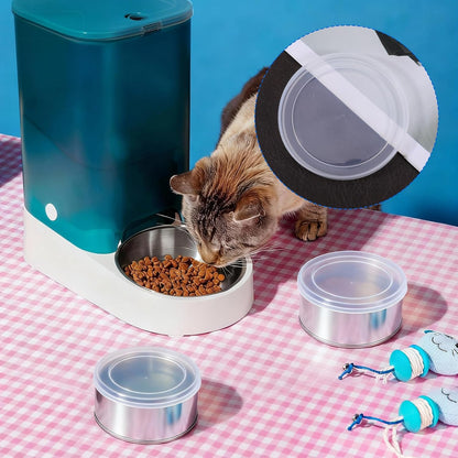 8 PCS Dog Food Can Covers Lids, 75 mm Reusable Pet Food Can Covers, Plastic Transparent Tight Seal Lids for Dog Cat Foods Saver for Canned Goods