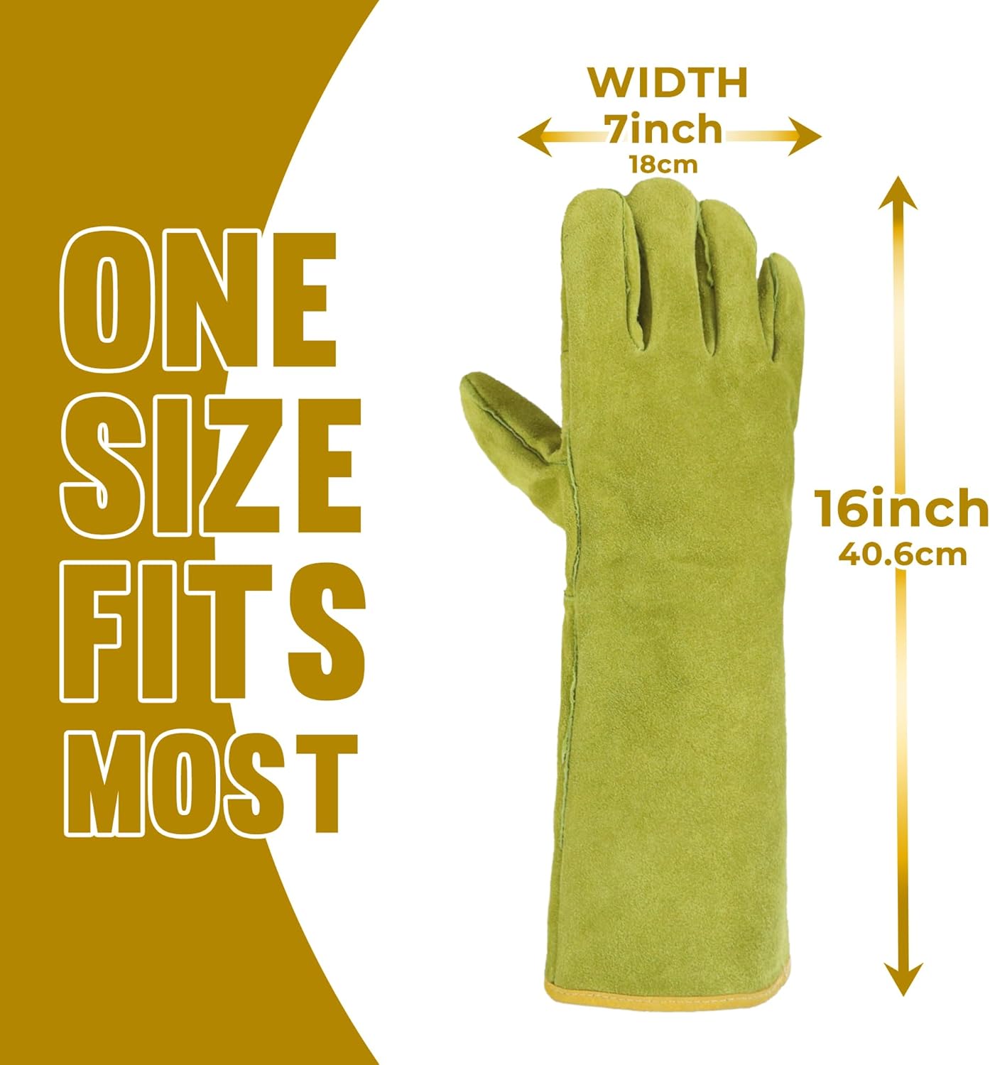 HANDLANDY Animal Handling Gloves, Bite-Proof, Scratch-Resistant, Pet Gloves for Dogs, Cats, Falconry, Gardening