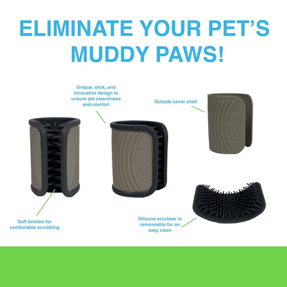 Paw Scrubber for Dogs - Muddy Paw Cleaner - Dog Foot Washer, One Size Fits All, Gentle Silicone- Dog Foot Cleaner Paw Washer Suitable for All Breeds & Sizes