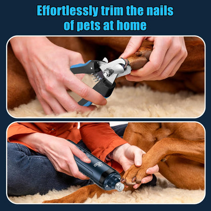 VIWIK Dog Nail Trimmers with Light, Cat Dog Nail Clippers, Dog Nail Grinder Quiet for Large Medium Small Dogs Paw & Cats Claw, Electric 2-Speed Pet Toenail Grooming Supplies, Gifts for Dog Lovers.