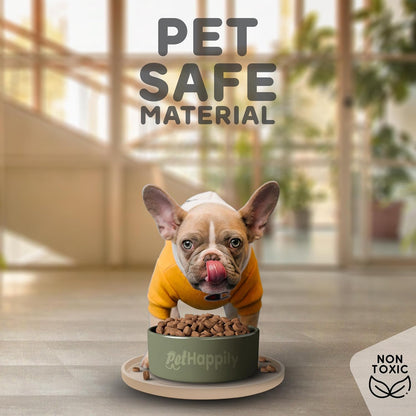 Dog Food Mat - Raised Edges Dogs Mat for Food and Water Prevent Spill, Waterproof Cat Food Mats Protect Floors, Easy Clean Dog Bowl Mats for Food and Water, Silicone Pet Feeding Placemats
