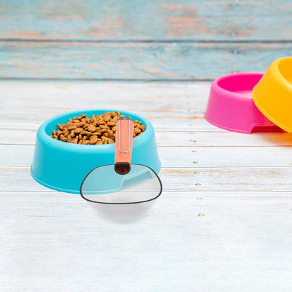 Yardwe Pet Food Scoop with Stainless Steel Clip, Precise Measurements for Cat and Dog Food