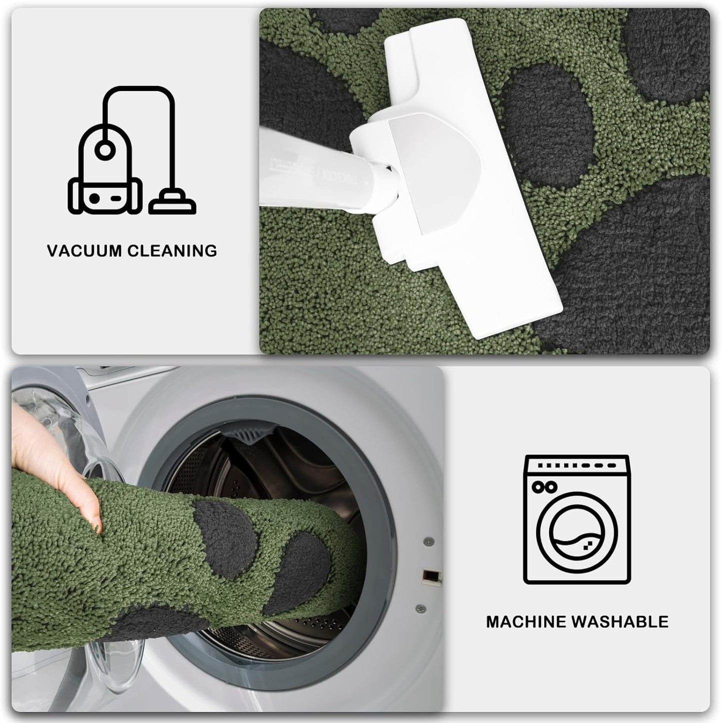 PURRUGS Dirt Trapping Door Mat 20" x 31.5", Non-Skid/Slip Machine Washable Microfiber Entryway Rug, Dog Doormat, Super Absorbent Welcome Mat for Muddy Wet Shoes and Paws, Grey