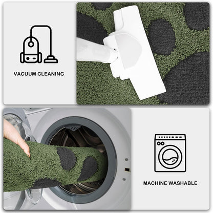 PURRUGS Dirt Trapping Door Mat 20" x 31.5", Non-Skid/Slip Machine Washable Microfiber Entryway Rug, Dog Doormat, Super Absorbent Welcome Mat for Muddy Wet Shoes and Paws, Grey