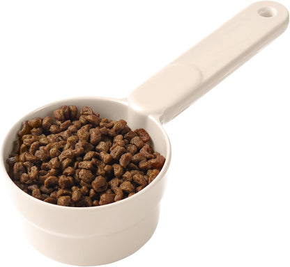 Joyinjojo Dog Food Scoop 1 Cup 1/2 Cup - Melamine Dog Food Measuring Cup, Pet Food Scoop for Dog Cat...Comfortable Long Handle for Easy to Scoop Food