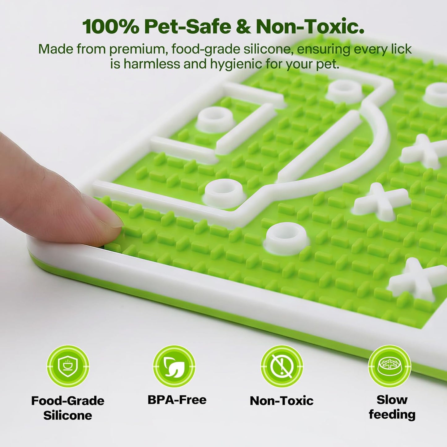 Official FIFA World Cup 2026 Edition, Dog Lick Mat, Dog Slow Feeder Anxiety Relief Enrichment Pet Toy with Anti-Slide Base for Small & Medium Dogs,12.6 × 7.9 inches