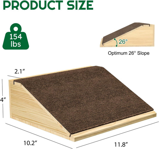 TIMHAKA Dog Ramp for Stairs, Non-Slip Dog Stairs, Low-Angled Pet Ramps for Small, Medium Dogs & Cats, Step and Stair Assist for Injured and Older Pets, 2 Pack