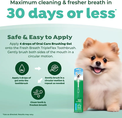 TropiClean Fresh Breath Finger Brushes for Pets, 2 pack -