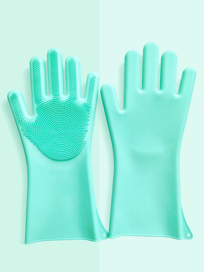 PnzongeMulti use silicone gloves for dogs, showers,pets cats hair removal, anti scratch massage products thickened set of 2