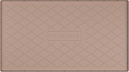 URMONA Under Sink Mat for Kitchen Waterproof, 34" x 22" Silicone Under Sink Mat for Shelf Liner Organizer, Cabinet Sink Protector Under Sink Liner for Bottom Kitchen, Bathroom(Light Grey)