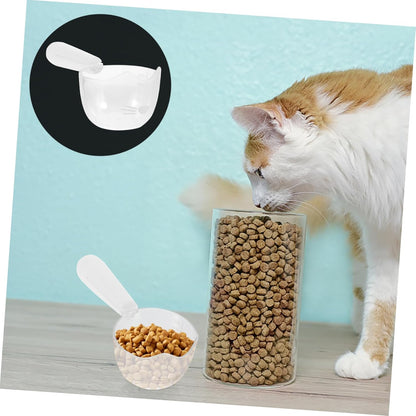 Yardwe Pet Feeding Spoon Portable Dog Food Scoop Clip Reusable Nonslip for Cats Dogs