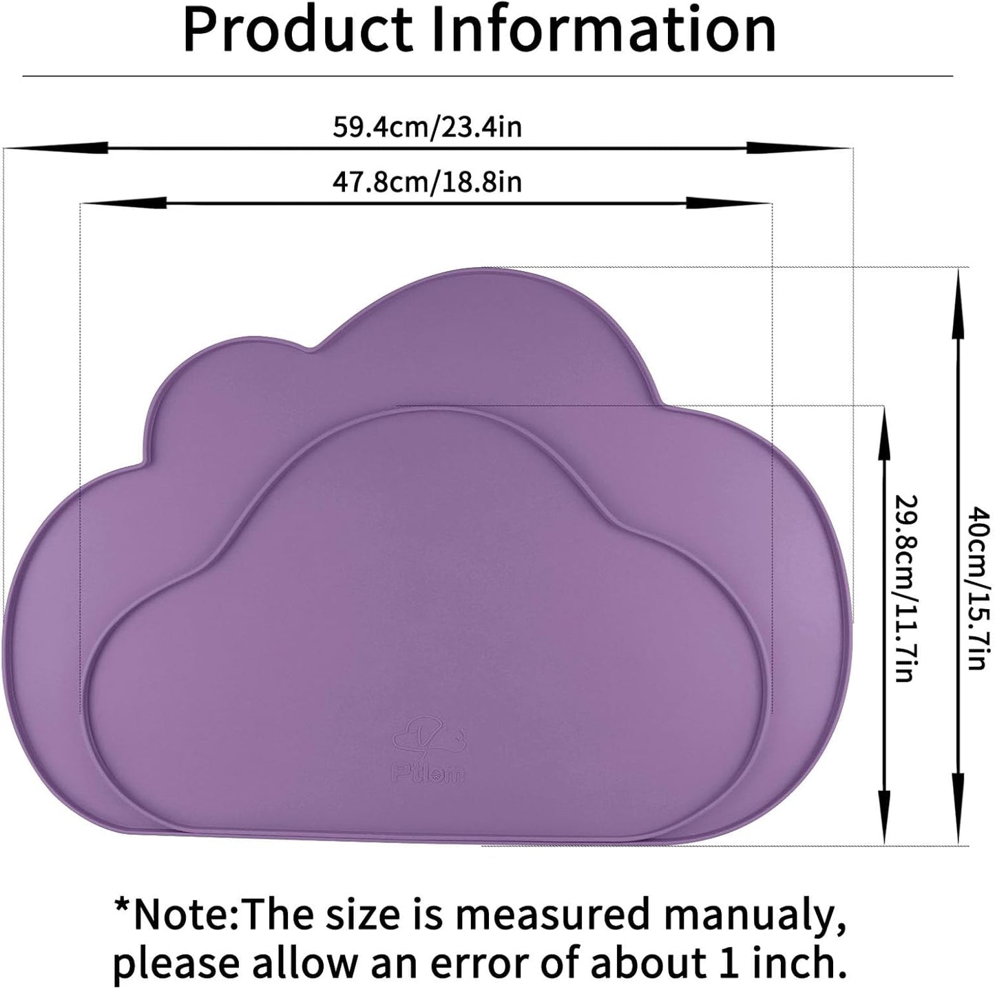 Ptlom Silicone Pet Placemat for Dogs and Cats, Non-Slip Waterproof Dog Feeding Bowl Mats for Food and Water, Small Medium Large Pet Puppy Tray Mat Prevent Residues from Spilling onto The Floor, Beige