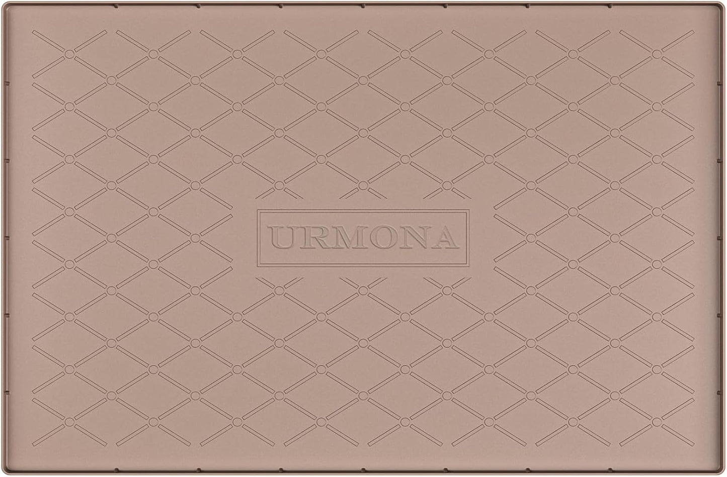 URMONA Under Sink Mat for Kitchen Waterproof, 34" x 22" Silicone Under Sink Mat for Shelf Liner Organizer, Cabinet Sink Protector Under Sink Liner for Bottom Kitchen, Bathroom(Light Grey)