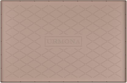 URMONA Under Sink Mat for Kitchen Waterproof, 34" x 22" Silicone Under Sink Mat for Shelf Liner Organizer, Cabinet Sink Protector Under Sink Liner for Bottom Kitchen, Bathroom(Light Grey)