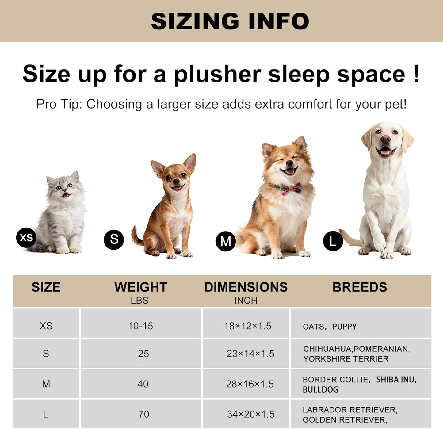 Dog Bed Mat – Soft & Comfortable Dog Kennel Pad for Crate – Durable Crate Bed & Mat for Dogs & Cats – Ideal for Crate, Kennel, and Home Use