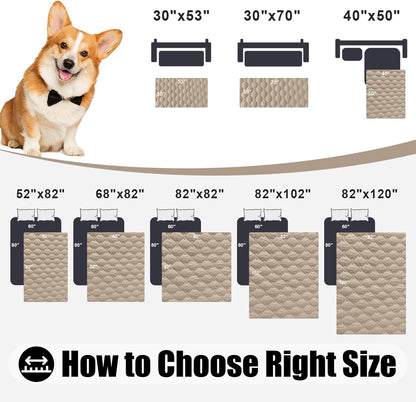Smiry Waterproof Dog Bed Cover Blanket 30x70, Soft Reversible Pet Blanket, Washable Leakproof Cats Dogs Couch Cover for Sofa, Couch, Furniture, Grey/Dark Grey