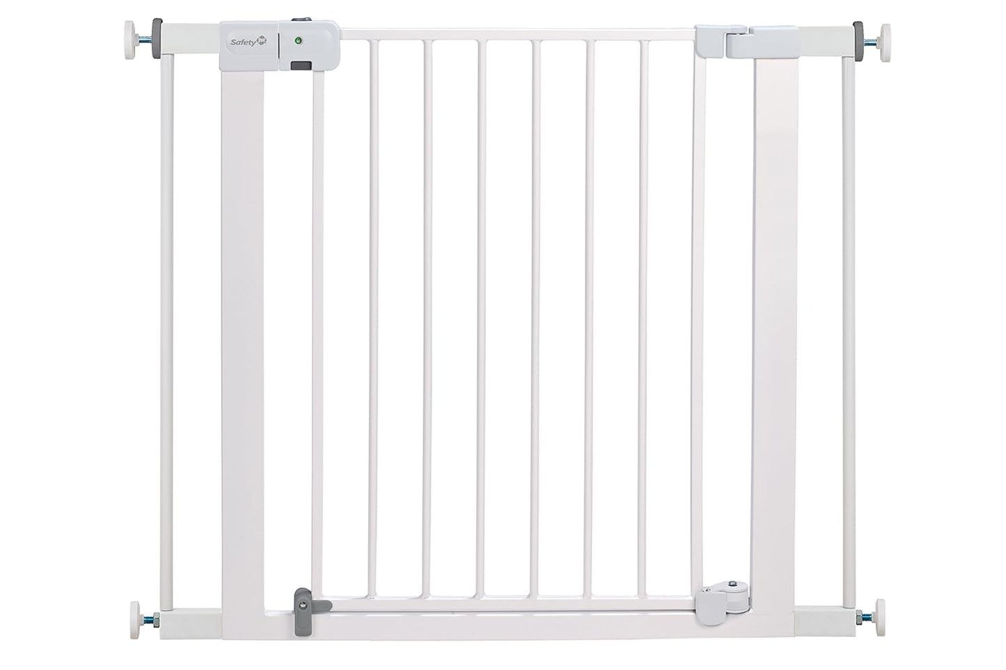Safety 1st Easy Install Baby Gate for Doorways, Auto-Close Pressure-Mounted Magnetic Latch, Indoor Dog Gates, No Drilling, Fits 29"-38", Grey