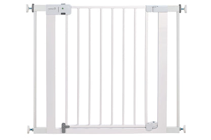 Safety 1st Easy Install Baby Gate for Doorways, Auto-Close Pressure-Mounted Magnetic Latch, Indoor Dog Gates, No Drilling, Fits 29"-38", Grey