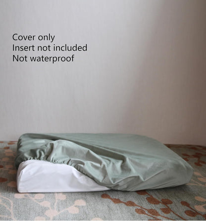 Grey Waterproof Dog Bed Slip Cover Dog Bed Liner Elastic 42 x 30 Inch