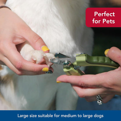 Coastal Pet Safari Professional Dog Nail Trimmer - Nail Clippers & Supplies for Grooming - Dog Claw Care for Small & Large Pets - Large, 6.6" x 2"