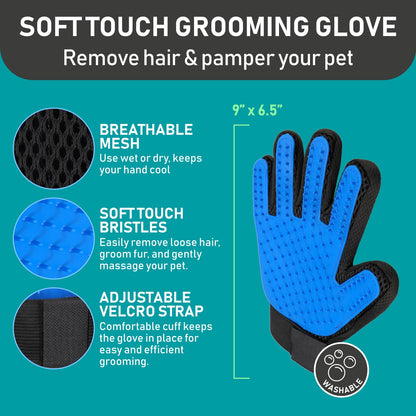 Maxpower Planet Dog Rake and Dog Hair Brush - Gently Removes Loose Undercoat, Mats and Tangled - Deshedding Grooming Tool for Dogs & Cats - Self Cleaning Slicker Brush - All Hair Types