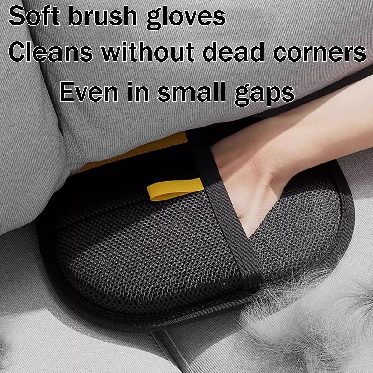 Electrostatic Pet Hair Removal Glove, Static Removal Gloves for Pet Hair, Reusable Double Sided Electrostatic Pet Hair Remover for Couch, Furniture, Carpet, Car Seat (3PCS)