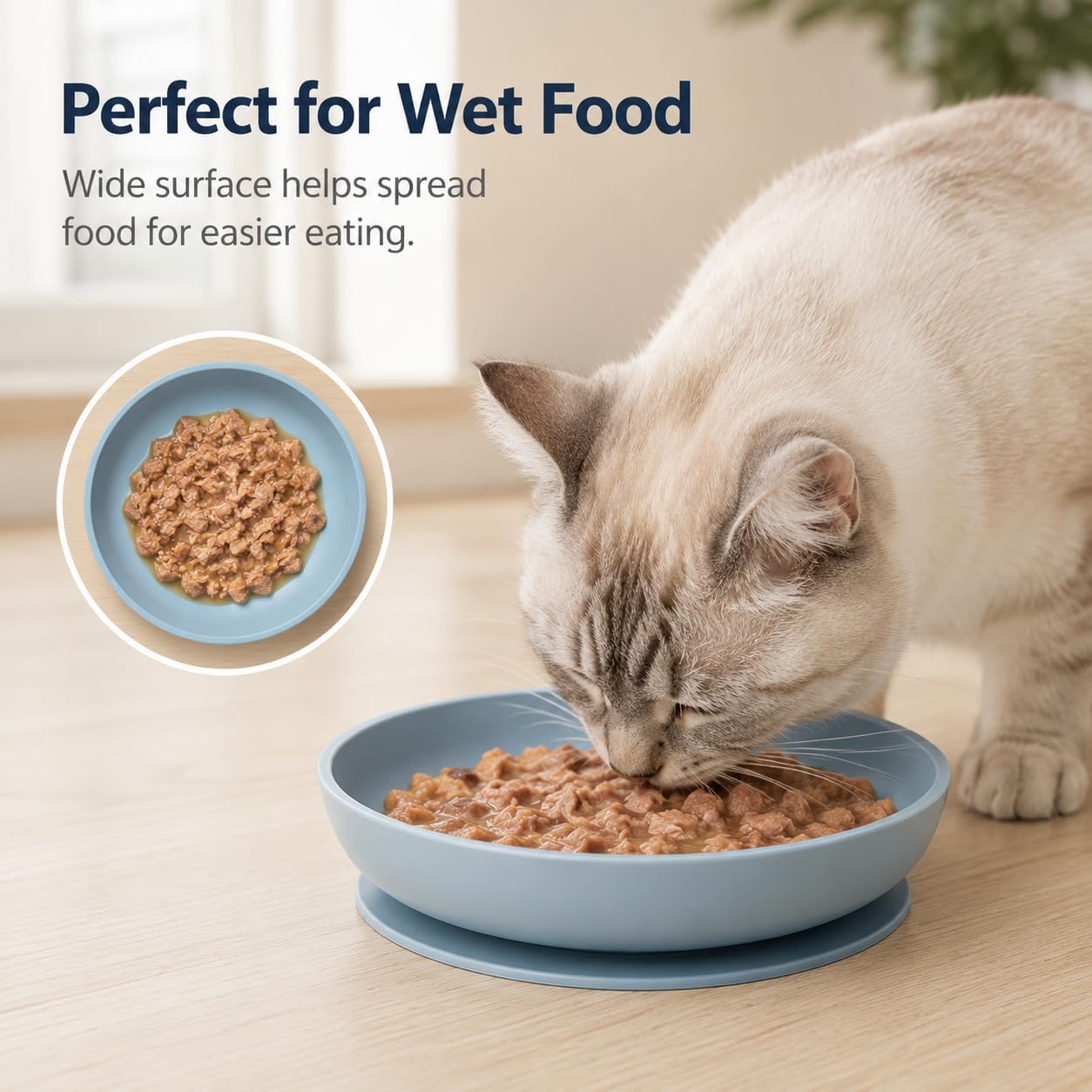 Meow&Woof Cover for Pet Can Food/Cat Wet Food Spoon/Lid for Dog Cans/Cute Paw Shape One Lid One Spoon Pack (Gray)