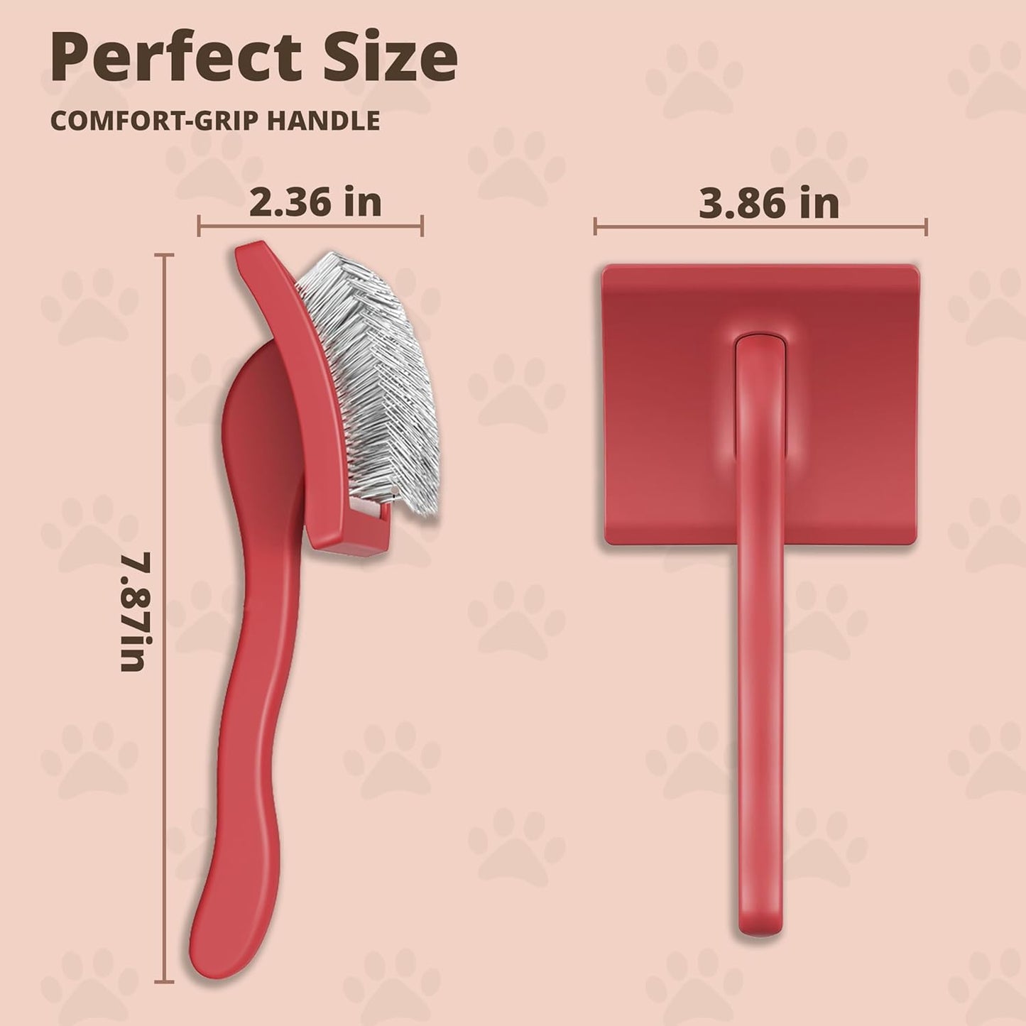 Slicker Brush for Dogs, Dog Brush for Shedding Massaging, Doodle Brush for Long Haired Dogs with Extra Long Pins to Effectively Remove Tangles, Knots and Mats (LARGE) (Blue, Large)