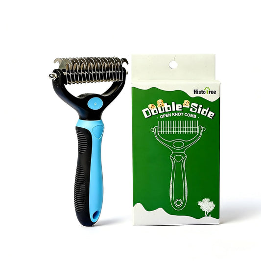 Self-Cleaning Slicker Brush for Dogs & Cats | Gently Removes Loose Undercoat, Mats & Tangles | Effective Pet Grooming Tool for Long & Short Haired Breeds