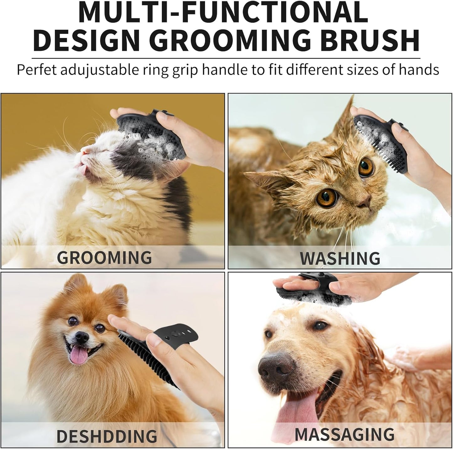Professional 7 in 1 Dog Paw Cleaner for Dogs & Cats - Includes 1 Portable Paw Washer, 1 Bath Brush, 2 Dog Toothbrushes and 3 Absorbent Towels Note: Fits Paws up to 2 Inches Wide (Small, Blue)