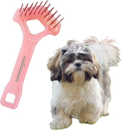 Mini-Rake V-Shaped with 1" Long Double-Row Rotating Teeth (AquaBlue)